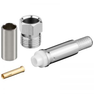Wtyk FME F żeński Gold Pin zaciskany na RG 58/U