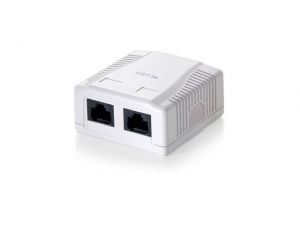 Gniazdo sieciowe kat.5E 2x RJ45