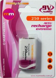Akumulator 9V MARTMEDIA 250mAh 1szt