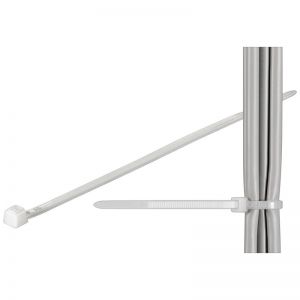 opaska kablowa fixPOINT 100x2,5mm biała