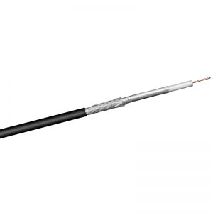 Kabel RG6 PE A Class Warsztatowski, czarny 100m