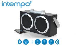 Intempo Retro Blaster Bluetooth Czarno-srebrny