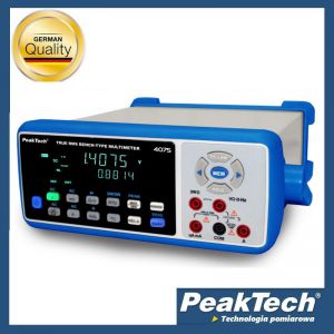 Multimetr stołowy True RMS USB SD BT PeakTech 4075
