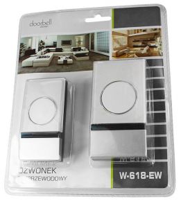 Dzwonek bezprzewodowy DPM W-618EW z wtyczką biały