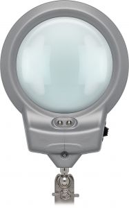 Ręka LUPA pomocna dłoń stojak+szczypce+LED zoom x2