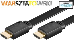 Kabel HDMI Warszatowski High Speed Płaski - 1m