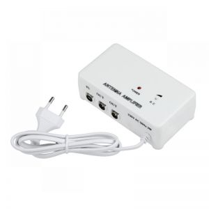 Wzmacniacz antenowy 1/2 z zasilaczem WZMSZ2x20