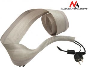 Maskownica kabli MC-513 S 1.8m 85mm rzep szara