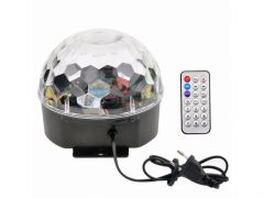 Kula, lampa dyskotekowa 230V z głosnikiem