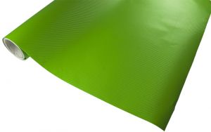 Folia rolka carbon 3D zielona 1,27x30m