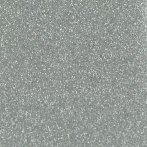 Folia odcinek błyszczący brokat srebrna 1,52x0,1m