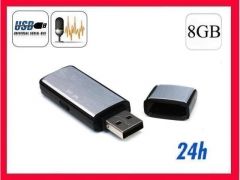 Brelok dyktafon Pendrive Podsłuch 8GB USB