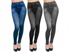 Legginsy jeans mix 3 kolorów rozmiar L XL