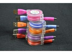 Ładowarka automat zwijany kabel micro USB MINI