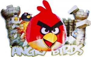 Nalepka na ścianę 86cm Angry Birds proca