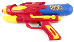 Pistolet na wodę mały 34cm czerwono-niebieski