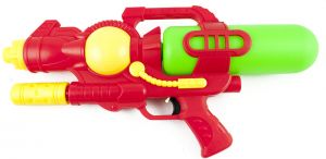 Pistolet na wodę duży 54cm czerwono-zielony