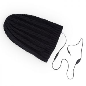 Czapka Forever Winter warkocz czarna