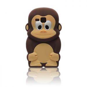 Nakładka Animal 3D Monkey do iPhone 6 brązowa