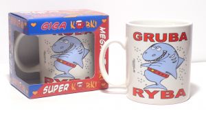 Mega Kubek Gruba Ryba 750ml BOX