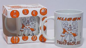 Kubek orange Psiapsiółek 250ml BOX