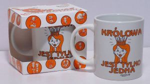 Kubek orange Królowa jest tylko jedna 250ml BOX