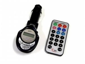 Transmiter FM+pilot dtwarzacz MP3 czytnik SD 