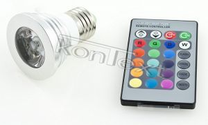 Żarówka Ledowa Rgb LED 16 Kolorów Pilot E27 230V