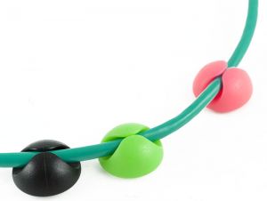 Samoprzylepny organizer kabli CABLE DROP silikon