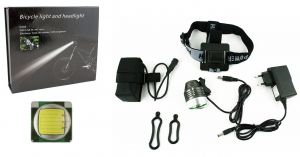 LATARKA LED CREE XM-L T6 +AKCESORIA CZOŁÓWKA