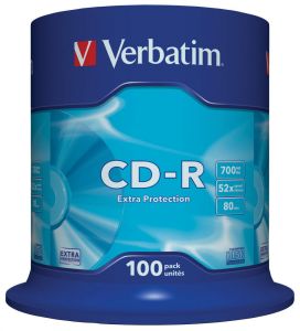 CDR VERBATIM 700MB EXTRA PROT (CAKE 100)