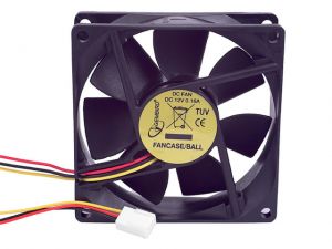 WENTYLATOR DO ZASILACZA/OBUDOWY 80X80X25MM 3-PIN ŁOŻYSKOWANY GEMBIRD