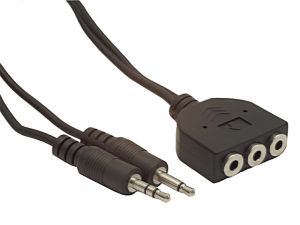PRZEDŁUŻACZ JACKX2 M/3XJACK F 1M GEMBIRD STEREO