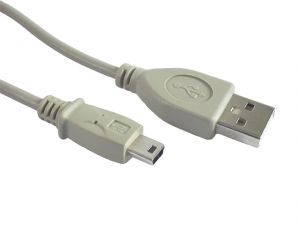 KABEL USB MINI AM-BM5P 2.0 1.8M (CANON) WHITE GEMBIRD