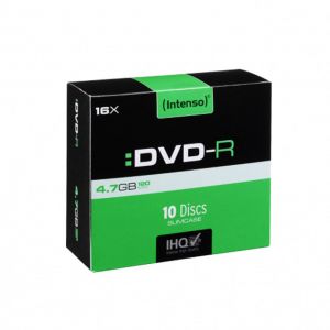 DVD-R INTENSO 4.7GB X16 (10-PACK SLIM) (USZKODZONE OPAKOWANIE)