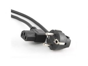KABEL ZASILAJĄCY VDE KĄTOWY 90\ CEE 7/7-> IEC 320 C13 1.8M GEMBIRD