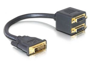 ADAPTER DVI-D(M)(24+1) DUAL LINK->DVI-D(F)(24+1) DUAL LINK X2 DELOCK
