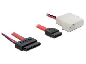 KABEL SATA DATA SLIMLINE + ZASILAJĄCY DELOCK