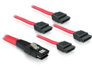 KABEL SAS 36PIN MINI->SATA 7PIN X4 100CM DELOCK