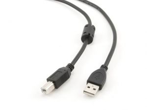 KABEL USB AM-BM 2.0 3M NIKLOWANE WTYKI, CZARNY GEMBIRD