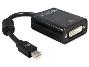 ADAPTER DISPLAYPORT MINI(M)->DVI-I(F)(24+5) DUAL LINK DELOCK