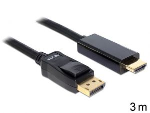 KABEL DISPLAYPORT M->HDMI M 3M GOLD DELOCK