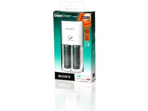 ŁADOWARKA SONY AUDIO COMPACT 2 SLOTY + 2XAA 2500 MAH