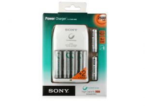ŁADOWARKA SONY POWER 4 SLOTY + 4X AA 2500 MAH +2 AAA 900 MAH