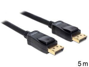 KABEL DISPLAYPORT M/M 5M GOLD DELOCK