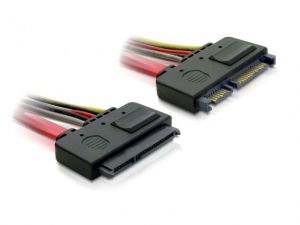 PRZEDŁUŻACZ KABLA SATA 7-PIN + ZASILANIE 15-PIN M/F DELOCK