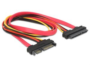 PRZEDŁUŻACZ SATA DATA(M/F)+ZASILANIE 50CM DELOCK