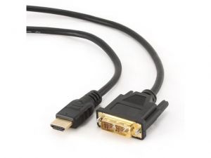 KABEL HDMI(M)->DVI-D(M)(18+1) 3M SINGLE LINK POZŁACANE STYKI GEMBIRD