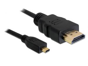 KABEL HDMI-HDMI MICRO V1.4 HIGH SPEED ETHERNET 1M (A-D) DELOCK