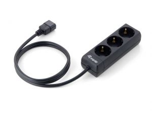 LISTWA ZASILAJĄCA EQUIP 1.1M UPS BLACK (3 GNIAZDA)